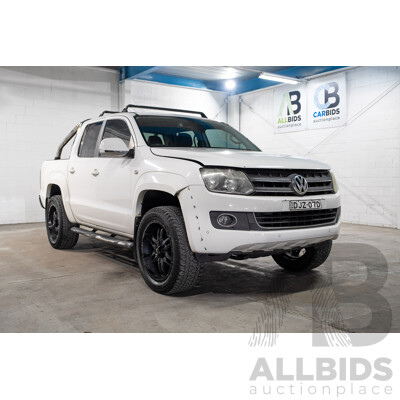 09/2013 Volkswagen Amarok TDI420 Highline (4x4) 2H MY13 Dual Cab Utility Candy White Turbo Diesel 2.0L