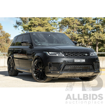 4/2018 Land Rover Range Rover Sport SDV6 HSE Dynamic (AWD) LW MY18 4d Wagon Ultimate Black Metallic Twin Turbo Diesel V6 3.0L