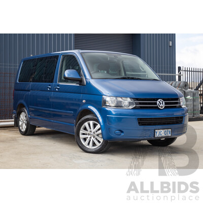 06/12 Volkswagen Multivan Comfortline TDI400 4 Motion (AWD) T5 MY12 4D Wagon Blue 2.0L - 7 Seater