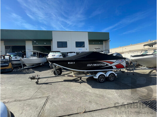 NO RESERVE - 2019 Quintrex 550 Freestyler, 130HP Yamaha 4 Stroke - photo 1