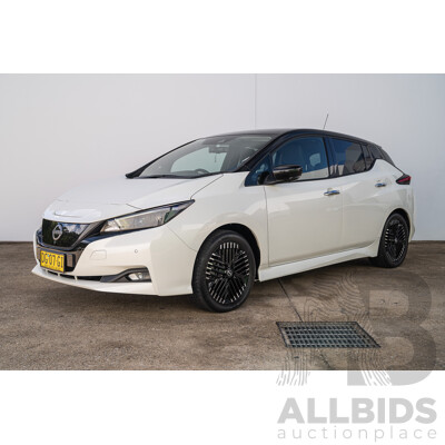 04/2023 Nissan Leaf EV ZE1 MY23 4d Hatchback Ivory Pearl White Battery Electric Vehicle 110kw