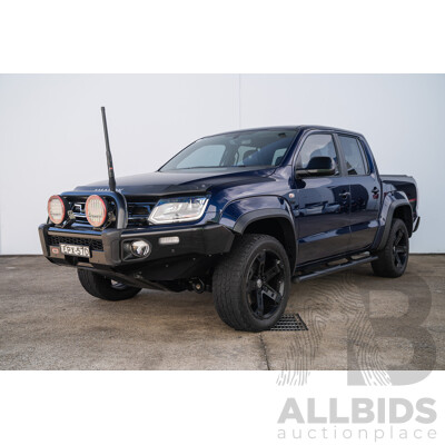 10/2021 Volkswagen Amarok TDI580 W580 Walkinshaw (4x4) 2H MY21 4d Dual Cab Utility Atlantic Blue Turbo Diesel V6 3.0L