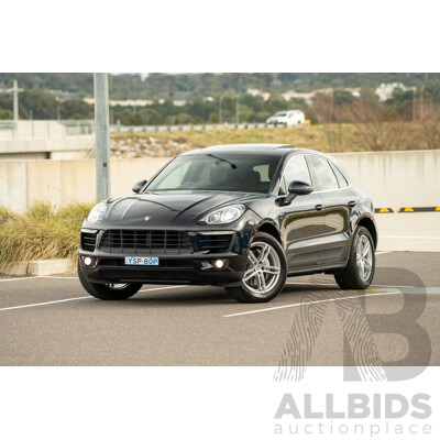 9/2015 Porsche Macan S Diesel (AWD) MY16 4d Wagon Jet Black Metallic Turbo Diesel 3.0L