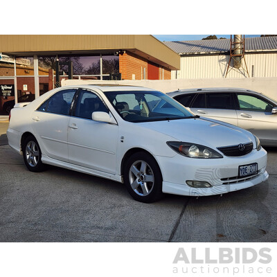 03/2004 Toyota Camry Sportivo MCV36R 4d Sedan White 3.0L