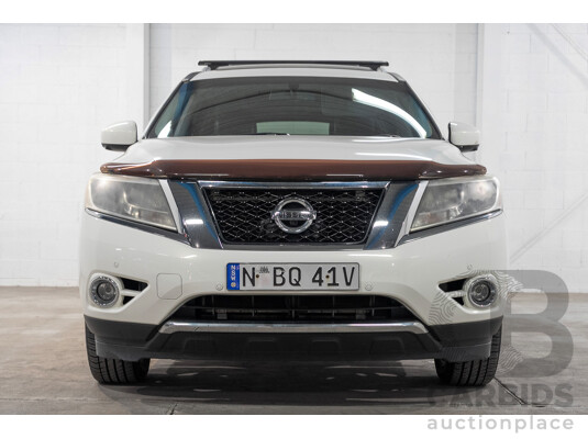 08/2014 Nissan Pathfinder Ti R52 4d Wagon White 3.5L 7 Seater - photo 1