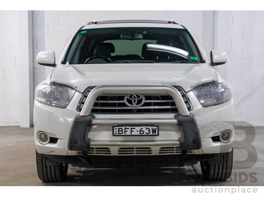 03/2008 Toyota Kluger Grande (4x4) GSU45R 4D 7 Seater Wagon White 3.5L - photo 1