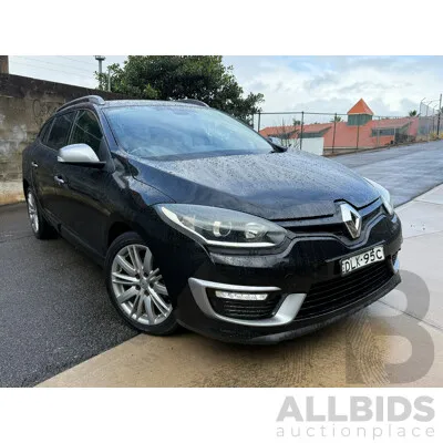 4/2016 Renault Megane GT-Line K95 MY14 4d Wagon Black 1.5L