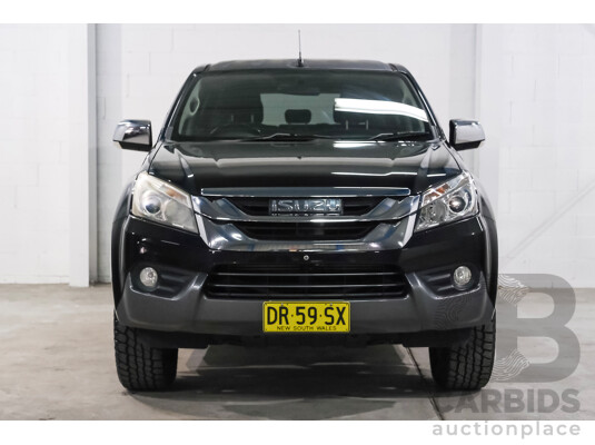 3/2016 Isuzu Mu-X LS-U (4x2) UC MY15 4d Wagon Black 7 seater Turbo Diesel 3.0L - photo 1