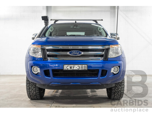 11/2014 Ford Ranger XLT 3.2 (4x4) PX Super Cab Pick Up Blue 3.2L - photo 1