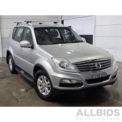 6/2015 Ssangyong Rexton SX (AWD) Y200 MY15 4d Wagon Silver Turbo Diesel 2.0L - 7 Seater