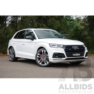 11/2018 Audi SQ5 3.0 TFSI Quattro (AWD) FY MY19 4d Wagon Ibis White Turbo V6 3.0L
