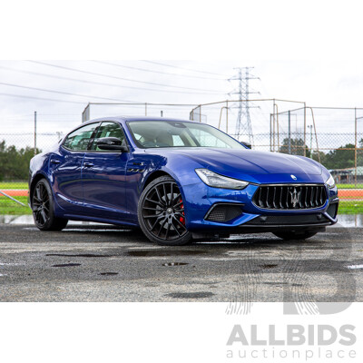 7/2022 Maserati Ghibli Modena S M157 MY22 4d Sedan Blu Emozione Twin Turbo V6 3.0L