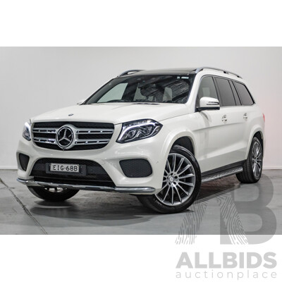 7/2016 Mercedes-Benz GLS500 4MATIC AMG Pack (AWD) X166 4d Wagon Designo Diamond White Metallic Twin Turbo V8 4.7L - 7 Seater