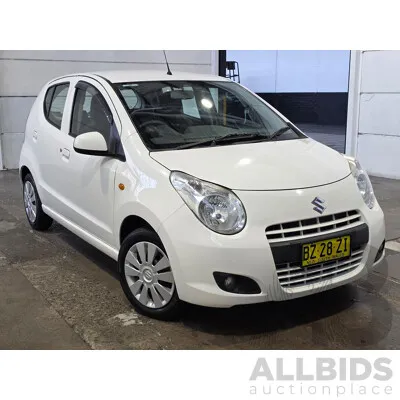 06/2014 Suzuki Alto GL GF MY12 5D Hatchback White 1.0L