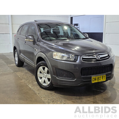09/2014 Holden Captiva 7 LS CG MY14 4D Wagon Cyber Grey Turbo Diesel 2.2L - 7 Seater