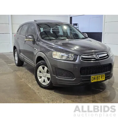 09/2014 Holden Captiva 7 LS CG MY14 4D Wagon Cyber Grey Turbo Diesel 2.2L - 7 Seater