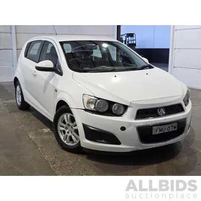 1/2015 Holden Barina CD TM MY15 5d Hatchback White 1.6L