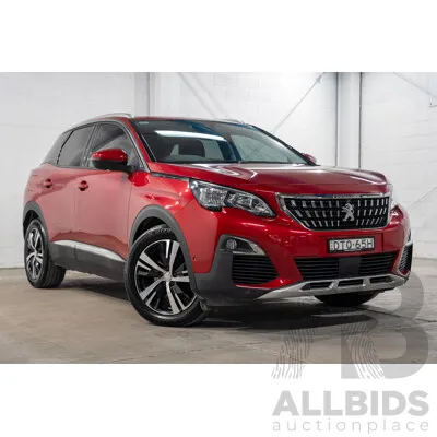 02/2018 Peugeot 3008 Allure P84 MY18 4d Wagon Red Turbo 1.6L