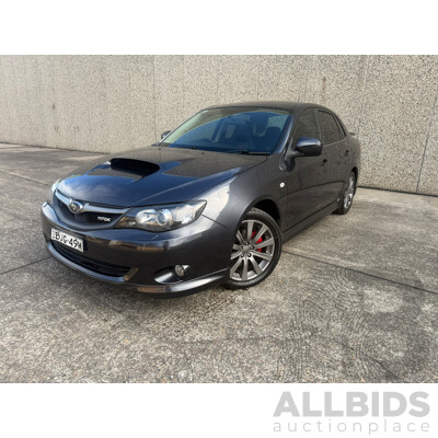 4/2009 Subaru Impreza WRX (AWD) MY09 4d Sedan Grey Turbo 2.5L