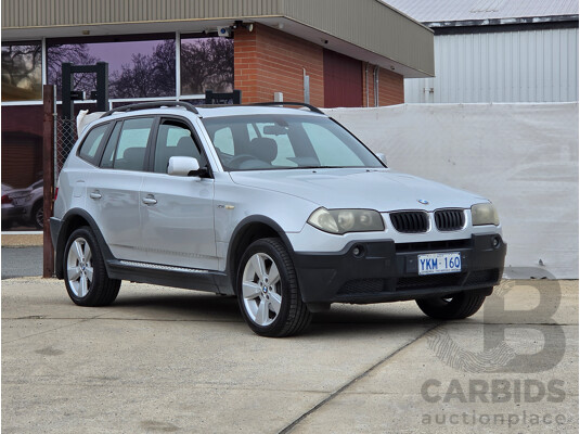 02/2005 BMW X3 3.0i E83 4d Wagon Silver 3.0L - photo 1