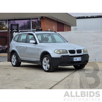02/2005 BMW X3 3.0i E83 4d Wagon Silver 3.0L