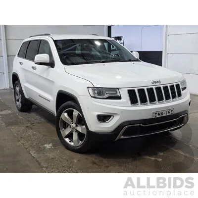 02/2016 Jeep Grand Cherokee Limited (4x4) WK MY15 Bright White Turbo Diesel 3.0L