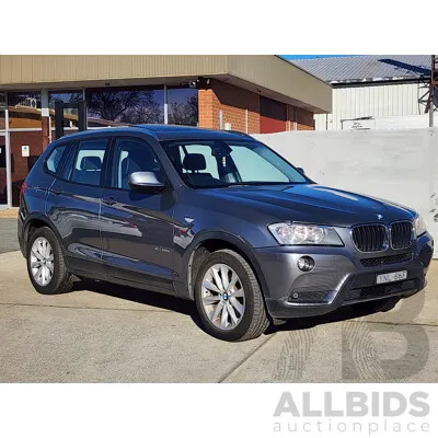 07/2012 Bmw X3 Xdrive 20d F25 4d Wagon Grey 2.0L