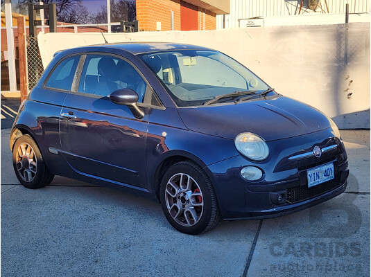12/2009 Fiat 500 Sport 3d Hatchback Blue 1.4L - photo 1