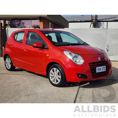02/2013 Suzuki Alto GLX GF MY12 5d Hatchback Red 1.0L