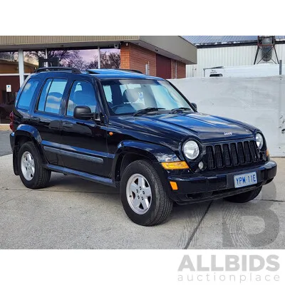 08/2007 Jeep Cherokee Sport (4x4) KJ MY05 UPGRADE 4d Wagon Black 3.7L