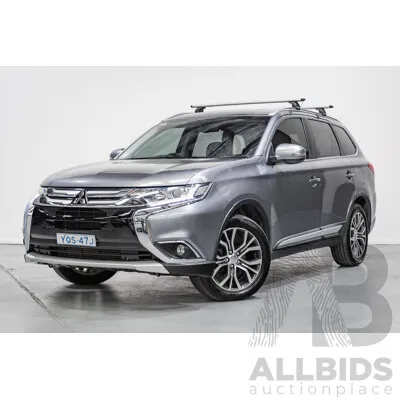 2/2016 Mitsubishi Outlander XLS (4x4) ZK MY16 4d Wagon Titanium Grey Metallic Turbo Diesel 2.3L - 7 Seater