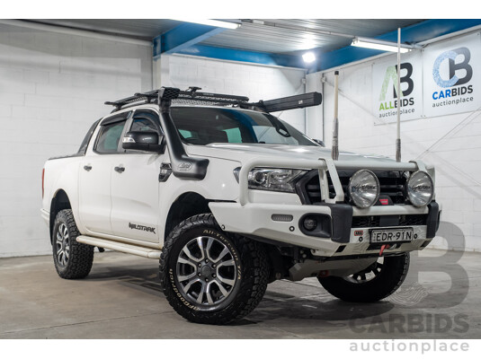 03/2019 Ford Ranger Wildtrak (4x4) PX MKIII MY19 Double Cab P/Up White Turbo Diesel 3.2L - photo 1