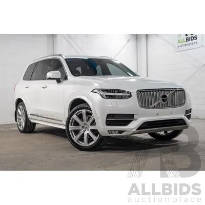 07/2019 Volvo XC90 D5 Inscription AWD 256 MY20 4d Wagon Crystal White Turbo Diesel 2.0L