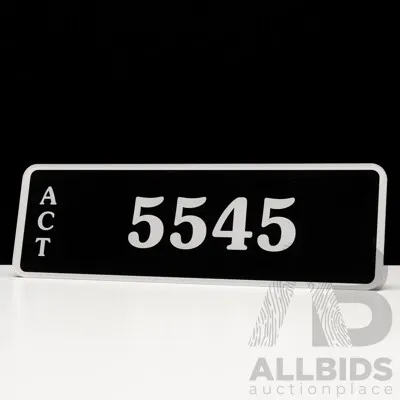 ACT 4-Digit Number Plate - 5545