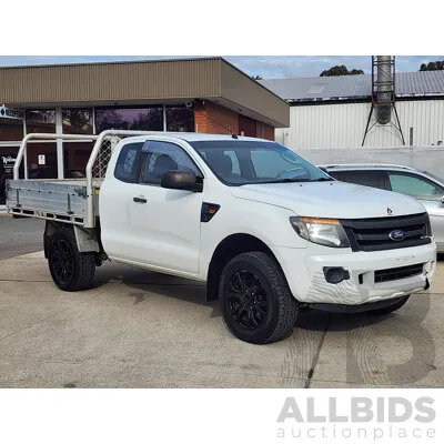 10/2012 Ford Ranger XL 2.2 Hi-Rider (4x2) PX Super C/Chas White 2.2L