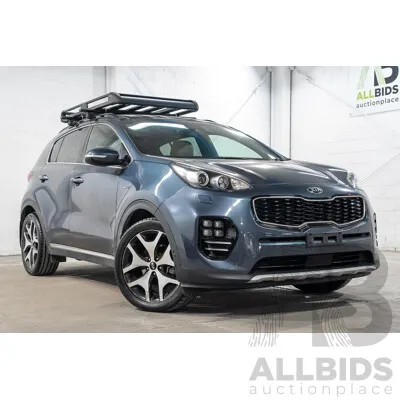 09/2017 Kia Sportage GT-Line (AWD) QL MY18 4D Wagon Heritage Blue Turbo Diesel 2.0L