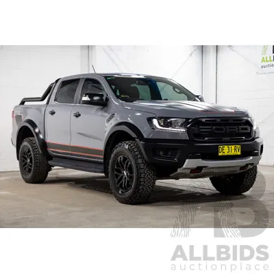 02/2022 Ford Ranger Raptor (4x4) PX MKIII MY21.75 Double Cab P/Up Grey Twin Turbo Diesel 2.0L