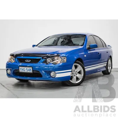 4/2006 Ford Falcon XR6 BF 4d Sedan Shockwave Mica Blue V6 4.0L
