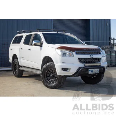 12/2014 Holden Colorado LTZ (4x4) RG MY15 Crew Cab P/Up Summit White Turbo Diesel 2.8L