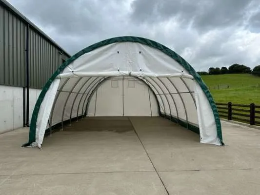 Unused S203012R PVC Shelter (20ft x 30ft x 12ft)(White)
