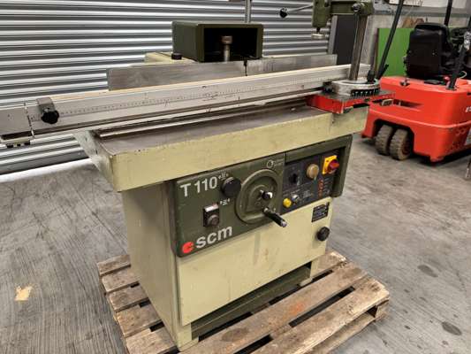 SCM T110 Spindle Moulder with Cast Heavy Duty Tenoning Table, 3 Phase 1 1/4" Spindle, 5 Speeds - photo 1