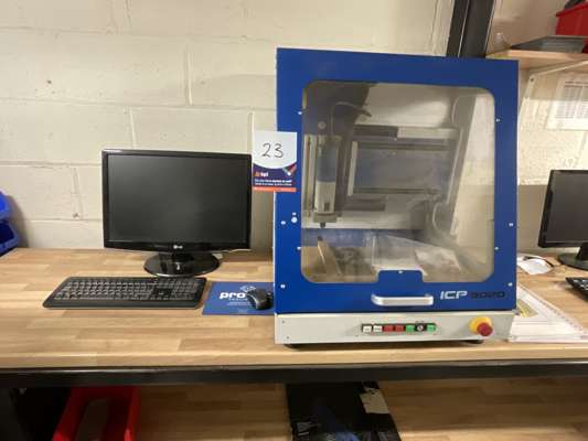 ICP 3020 Desktop CNC Milling Machine & Computer Monitor - photo 1