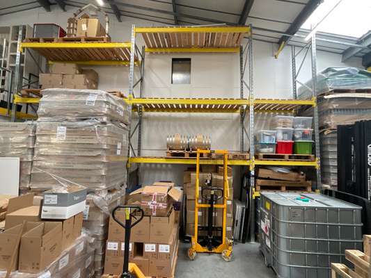 3 Bays of Boltless Pallet Racking — photo 1