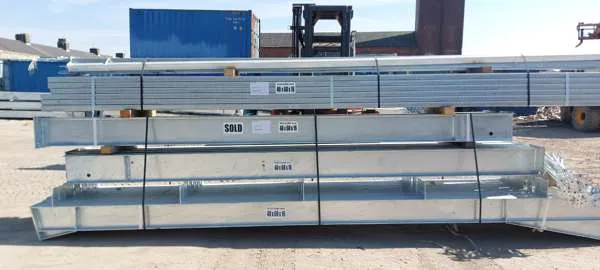 Unused Galvanised Steel Frame Agricultural Building 60' x 40' x 16' with Purlins