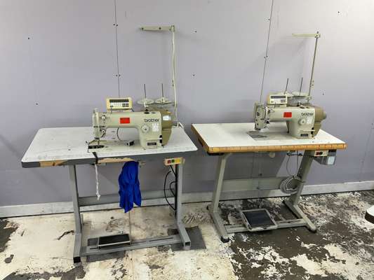 2 x Brother S6200A-403 Single Needle Lockstitch Industrial Sewing Machines 240V - photo 1