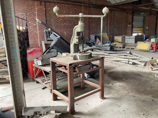 Fly Press on Metal Workbench - photo 1