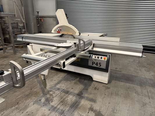 Paoloni P45 3200mm Sliding Bed Panel Saw With Scribe, 2012 Year, complete with Outrig Table - photo 1