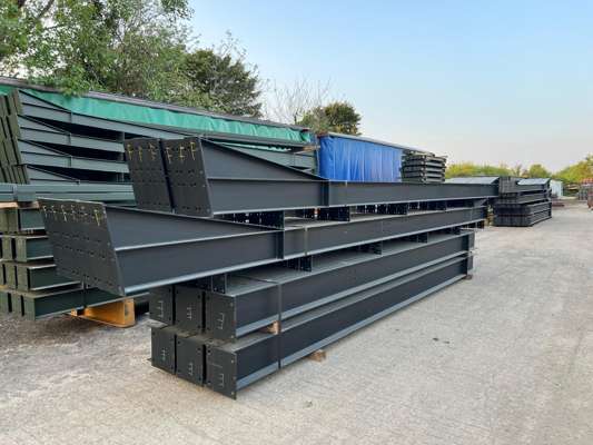 Steel Frame Building 100' x 50' x 20' – 5no 20' Bays – 12.5° Roof Pitch - photo 1