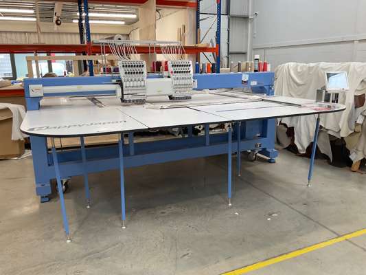 Happy Japan HFR-W1502A-120 Twin Head Embroidery Machine 240V