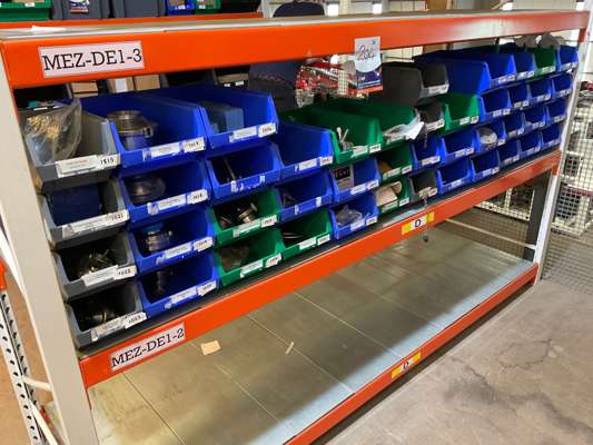 Quantity Various Spares / Parts on Shelf of Racking - photo 1